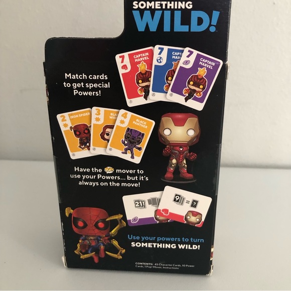 Funko Pop! Something Wild Card Game Marvel Infinity Saga With Iron Man Figure - Picture 7 of 11